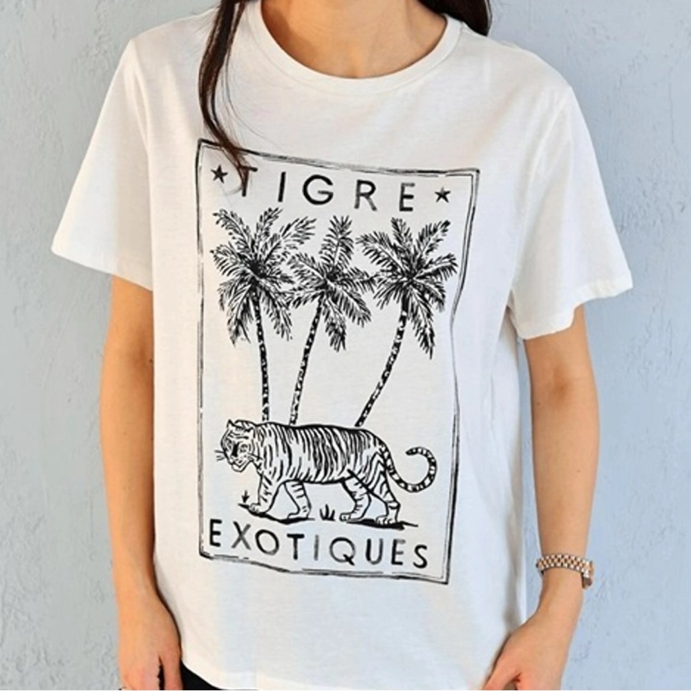 H&M Women’s Short Sleeved T-Shirt - In Off-White/Cream